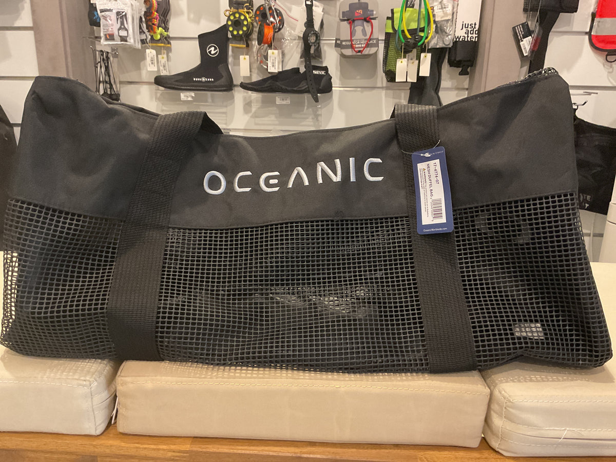 Oceanic mesh duffel bag