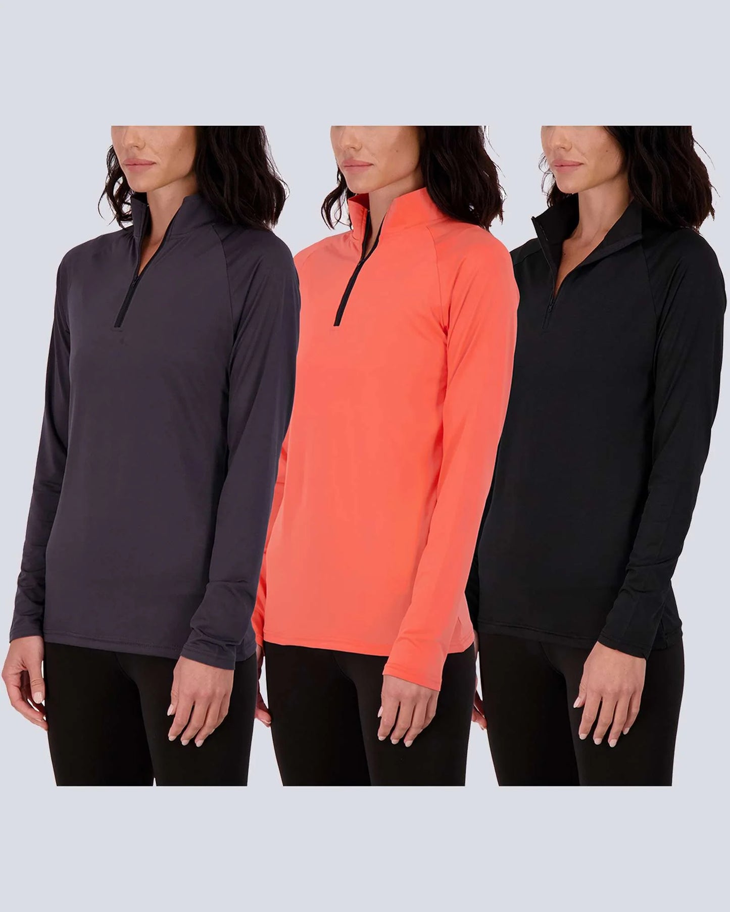 REALESSENTIALS LADIES QUARTER ZIP