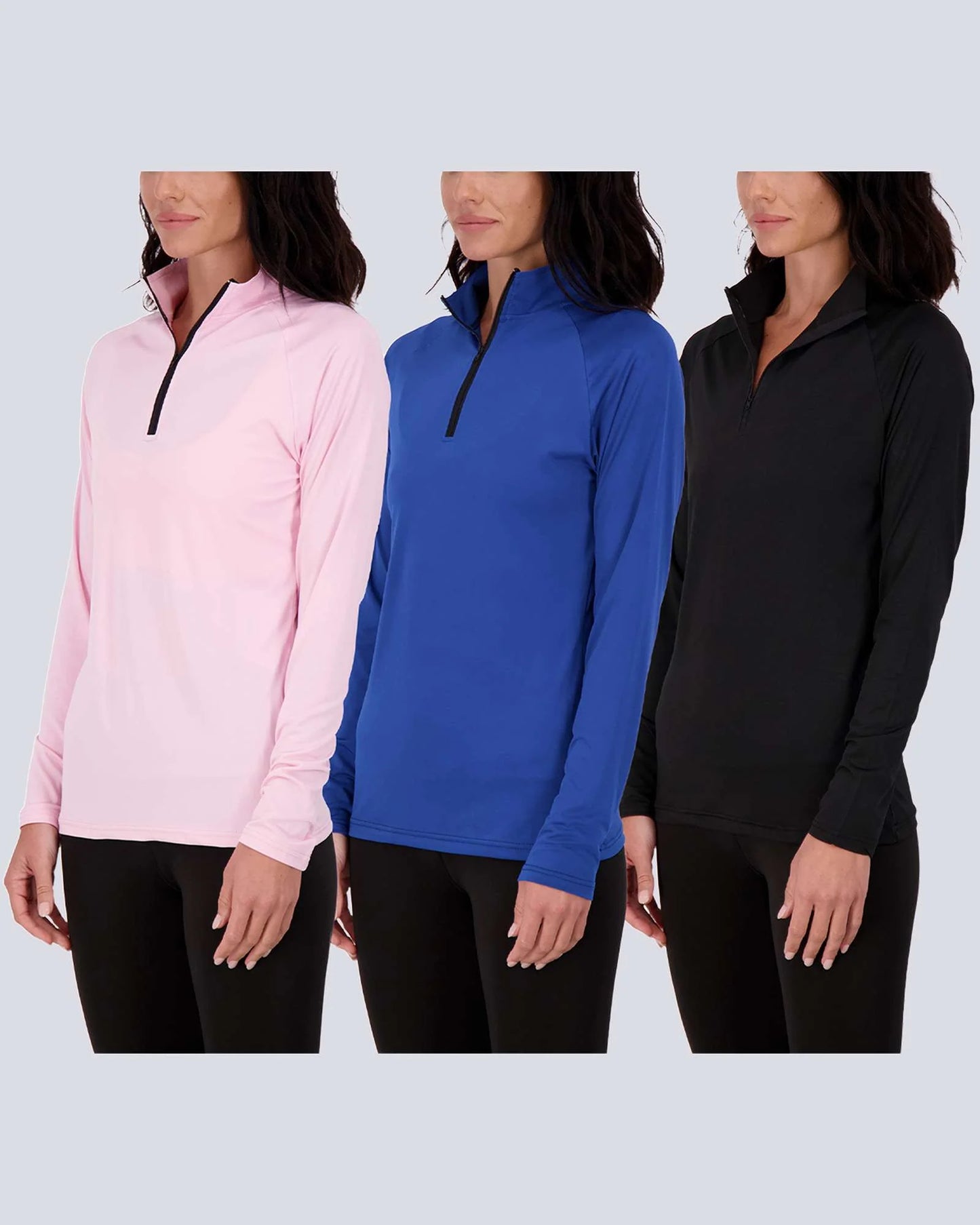 REALESSENTIALS LADIES QUARTER ZIP